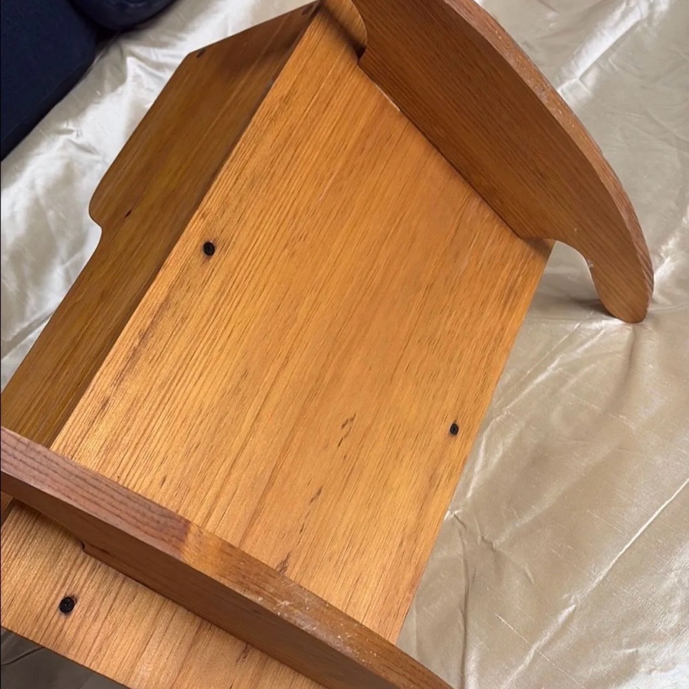 Vintage Wooden Rocking Doll Cradle - Picture 4 of 4